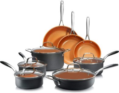 GOTHAM STEEL Cookware for Glass Top Stoves