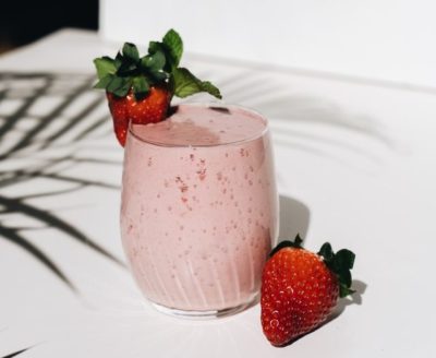 glass ofStrawberry Milk