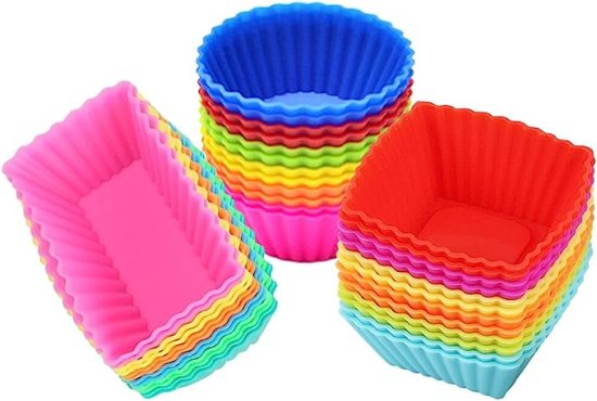 36 Pack Silicone Cupcake Muffin Baking Cups