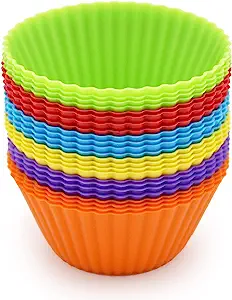 Silicone Cupcake Baking Cups 24 Pack