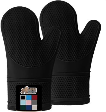 Gorilla Grip Heat and Slip Resistant Silicone Oven Mitts