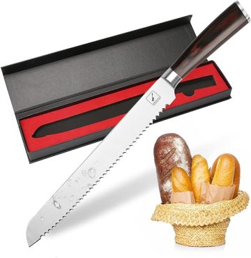 imarku Bread Knife, German High Carbon
