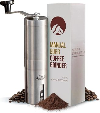 JavaPresse Manual Stainless Steel Coffee Grinder